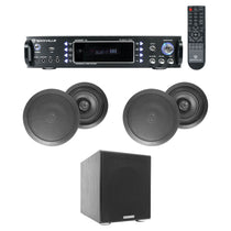 RPA60BT 4-Pack + HC655 Black Speakers + Rock Shaker 8 Bundle