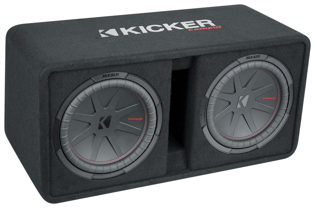 48DCWR122 Dual 12" Subwoofer Enclosure + Mono Amplifier + Amp Kit