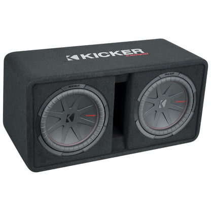 KICKER 48DCWR122 CompR 12" 2000w Dual Subwoofers+Vented Sub Enclosure COMPR12