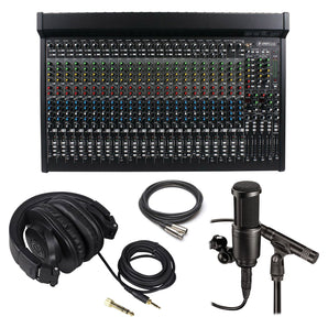 Mackie 2404VLZ4 24-channel Mixer+AT2041SP Recording Mics+Headphones+XLR Cable