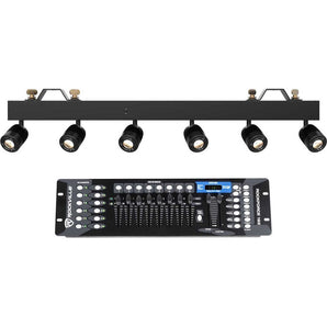 Chauvet DJ Pinspot Bar 6 Independantly Controlled Pinspots Lights+DMX Controller