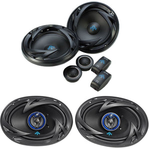 Pair AUTOTEK ATS65C 6.5" 600w Component Speakers+Pair ATS693 6x9" 800w Speakers