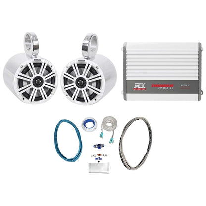 45KM654 Speakers + MAC65S Tower Pods + WET75.2 Amplifier + Wire Kit