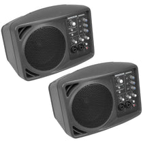 (2) SRM150 Compact Powered PA Monitor Speakers