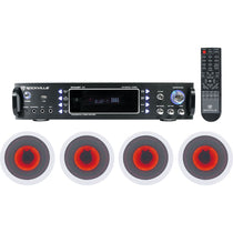 RPA60BT 4-Pack + HC65‑LED White In‑Ceiling Speakers Bundle
