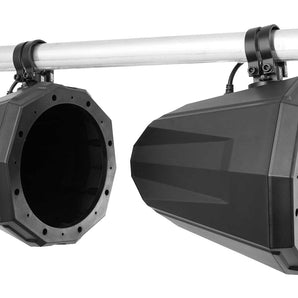 (2) SSV WORKS 8" Speaker Cage Swivel Pods w/ 2" Clamps For Polaris RZR/ATV/UTV