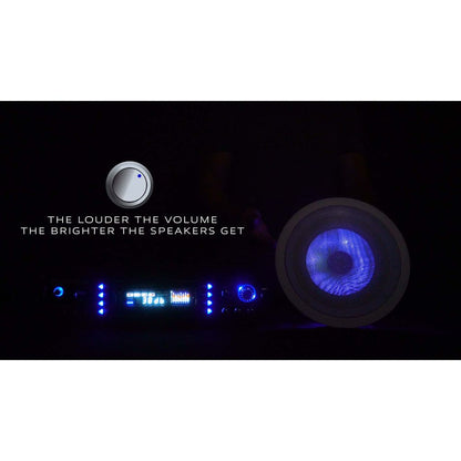 HC65-LED White 4-Pack + RPA60BT Bluetooth Receiver Bundle