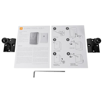 2) JBL Control 28-1 8" 60w 70v Commercial Indoor/Outdoor Speakers For Restaurant