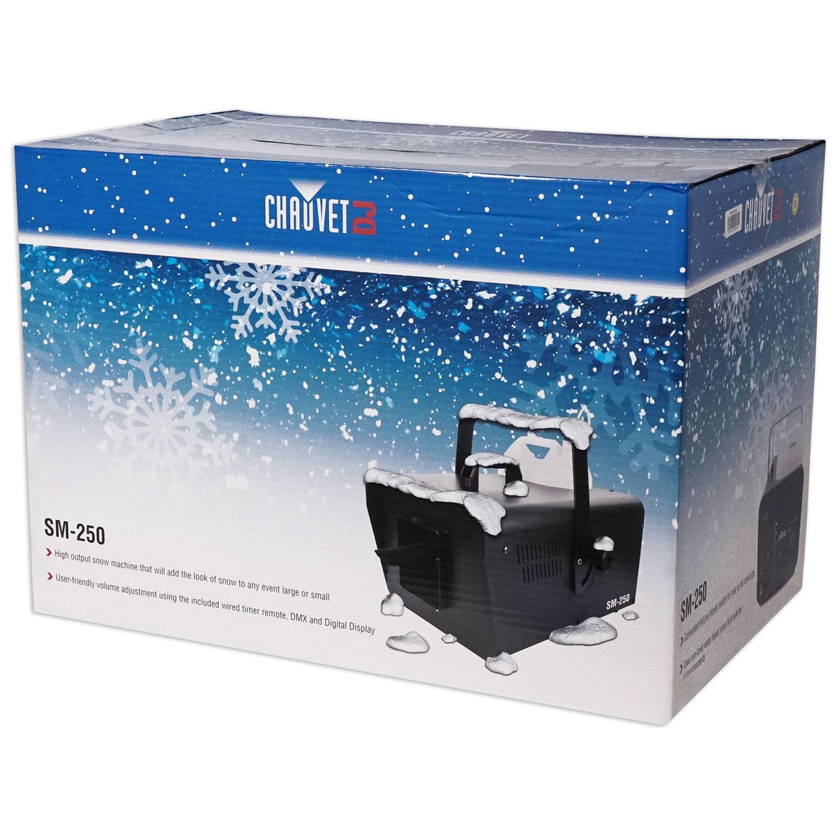 Chauvet DJ SM 250 Portable DMX Snow Machine w/ Wired Timer Remote SM250