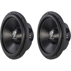 (2) Rockville W15K6D2 V2 15" 8000w Car Subwoofers Dual 2-Ohm Subs CEA Compliant