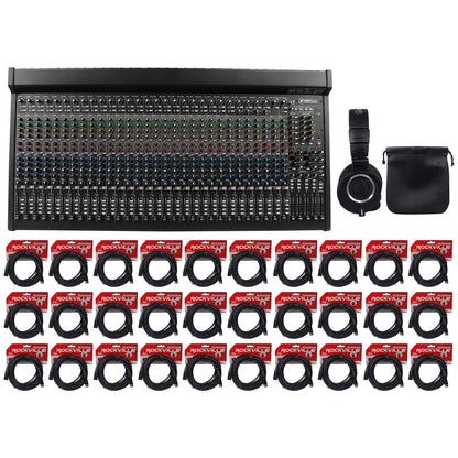 3204VLZ4 32-Channel FX Mixer, ATH-M50X Headphones & (30) XLR Cables