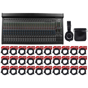 New Mackie 3204VLZ4 32-ch. 4-Bus FX Mixer w/USB+Headphones+(30) Cables 3204-VLZ4