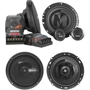 Pair Memphis Audio PRX60C 6.5" Component+PRX602 6.5" Car Audio Coaxial Speakers