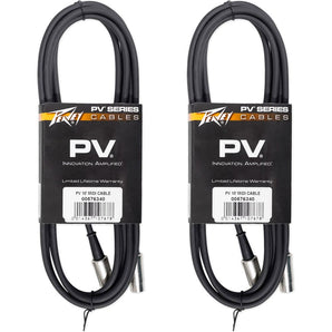 (2) Peavey PV 10' Ft. MIDI Pro Audio Cables