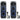 2) Rockville Go Party ZR10 Dual 10" Wireless Linking LED Bluetooth Speakers+Mics