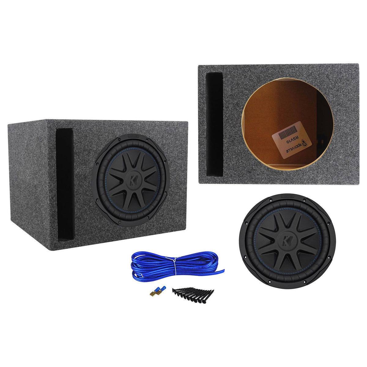 50CVX102 COMPVX 10" Subwoofer with Vented Sub Box Enclosure