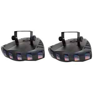 (2) Chauvet Derby X DMX-512 Multi Colored LED Light Effects, DJ Party Lighting