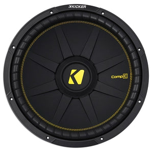 Kicker 44CWCS154 CompC 15" 1200 Watt Car Subwoofer+Hifonics Amplifier+Amp Kit