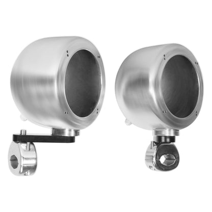 (4) Chrome 4" Rollbar Roll Cage Tower Speakers For ATV/UTV/Cart