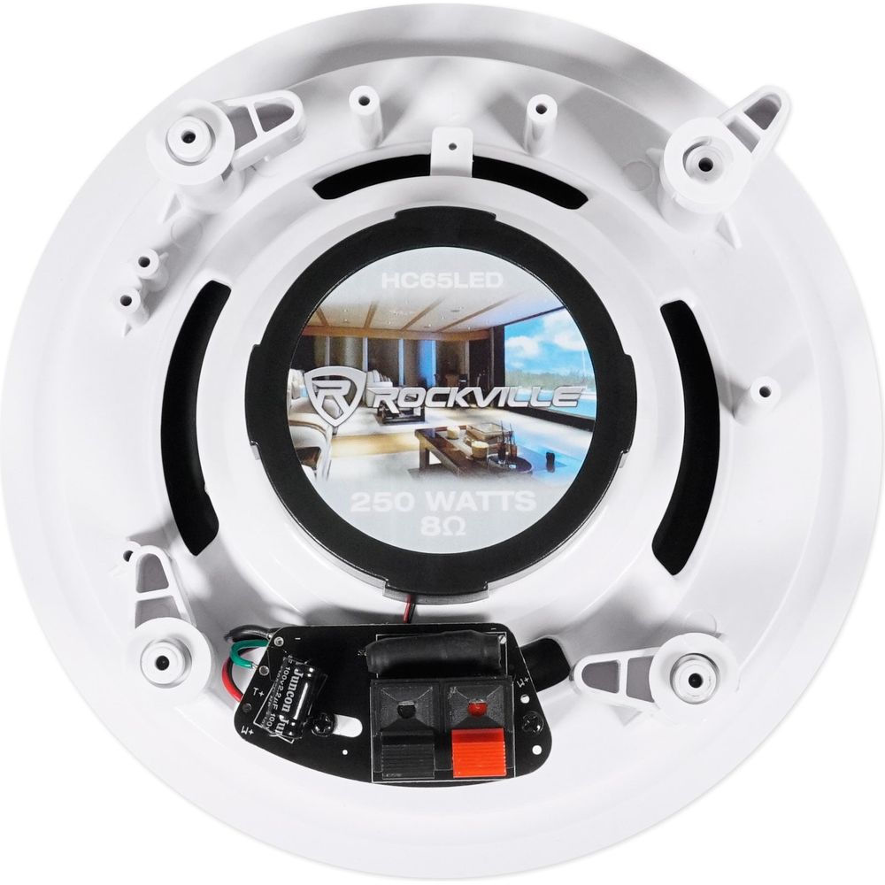 1000W Home Theater Bluetooth Receiver+(2) In-Ceiling 6.5" LED Speakers