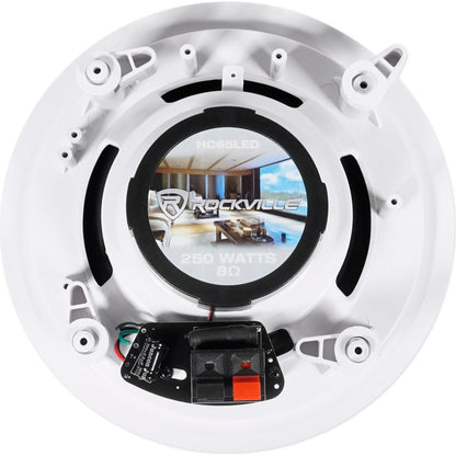 1000W Home Theater Bluetooth Receiver+(2) In-Ceiling 6.5" LED Speakers