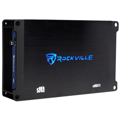 Kicker 48TCWRT82 COMPRT8 8" 600W Loaded Shallow Subwoofer+Mono Amplifier+Amp Kit