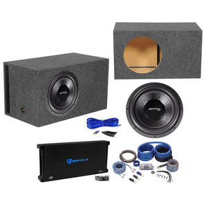 Rockville Destroyer 15D1 15" Competition Subwoofer+Ported Box+Mono Amp+Wire Kit