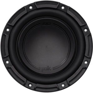 (2) Polk Audio DB842DVC 8” 1500 Watt Dual 4-Ohm Car Audio Subwoofer Sub+Rockmat