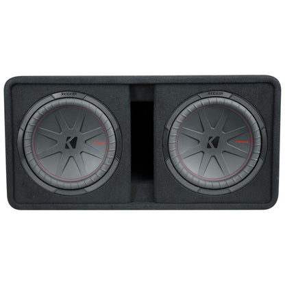 48DCWR122 Dual 12" Subwoofer Enclosure + Mono Amplifier + Amp Kit