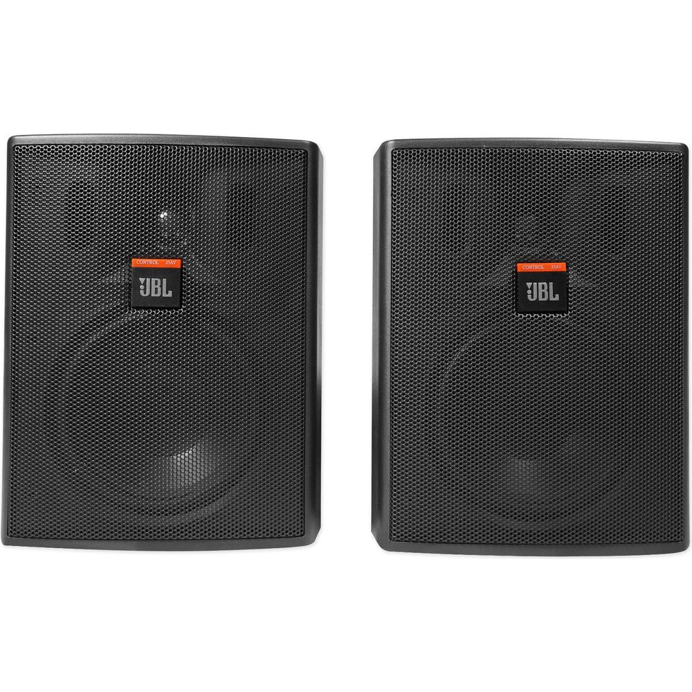 Pair JBL Pro CONTROL 25AV 5.25" 60 Watt 70v Indoor/Outdoor Commercial Speakers
