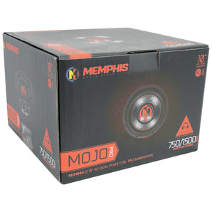 Memphis Audio MJP1044 10" 1500 Watt MOJO Car Subwoofer+Mono Amplifier+Amp Kit