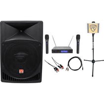 Pro 15" ipad/iphone/Android/Laptop/TV Powered Karaoke Machine/System