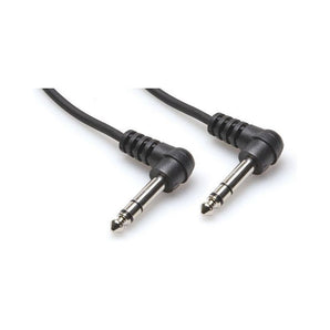 Hosa CSS-105RR 1/4" TRS Right Angle 5 Foot Balanced Interconnect Audio Cable