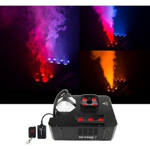 Chauvet DJ GEYSER P7 Fog Machine Fogger, RGBA+UV LED+384 Ch DMX Controller