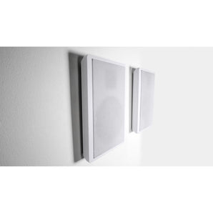 4 Rockville RockSlim White Home Theater 5.25" 240w Easy Wall Mount Slim Speakers