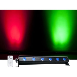 (2) American DJ ADJ UB 6H 22.5" RGBAW+UV LED DMX Wash Light Bars+Controller