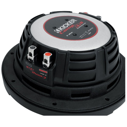 KICKER 48CWRT82 CompRT 600w Shallow Slim 8" Subwoofer DVC 2-ohm Car Sub COMPRT8