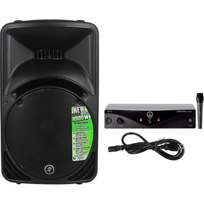 Mackie SRM450V3 SRM450-V3 1000w 12" Powered PA Speaker w/DSP+AKG Wireless Mic