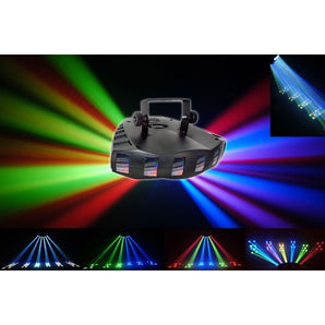 New! Chauvet DJ DERBY X DMX-512 Multi Colored LED Derby Club Light + Blacklight