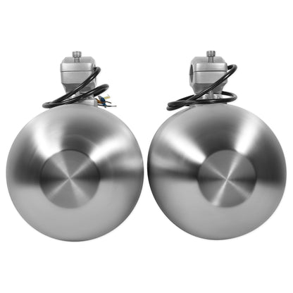 WB65KLED Stainless 6.5" LED Wakeboard Speakers 2-Pack + KRYPTON MF3 Amplifier Bundle