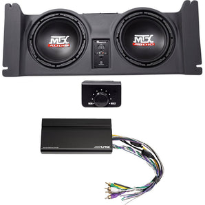 2) 10" MTX Subwoofers+Box+Alpine Amp For 4) Speakers For 97-06 Jeep Wrangler TJ