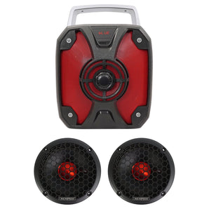 (2) Memphis MJP6 MOJO 250w Neo Pro 6.5" Midrange Car/Marine Speakers+ROCKBOX