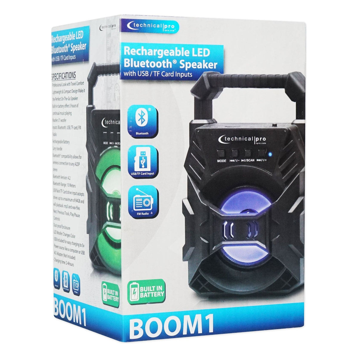 Portable Rechargeable Compact Bluetooth Speaker