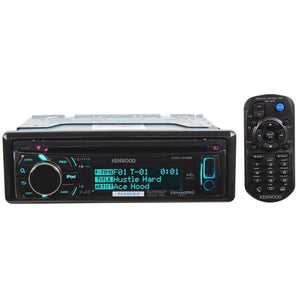 Kenwood KDC-X496 Single Din In Dash Car Stereo CD Receiver w/ 3-Line LCD Display