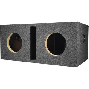 Rockville RDV65 Dual Vented 6.5" MDF Subwoofer Box Enclosure 0.76 cu ft. Per Sub