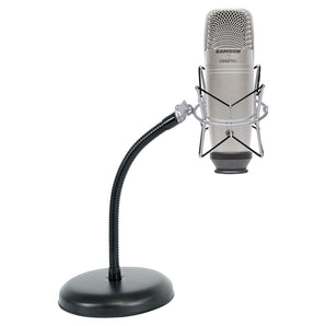 Samson C01U Pro Recording Podcast Microphone+Shock Mount+Gooseneck Mic Stand