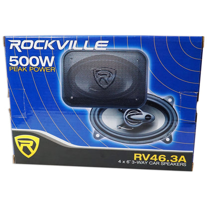 46CXA3604T CXA360.4 360w RMS 4-Channel Car Amplifier+(4) 4x6" Speakers
