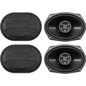 (4) Hifonics ZS693 6x9" 1600 Watt Car Audio Coaxial Speakers