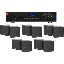 VMA2120 Amplifier + 10 3.5" Black Cube Speakers