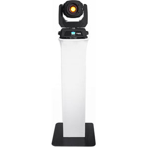 2) Rockville RTP32B Totem Moving Head Light Stands+Black+White Scrims+Carry Bags